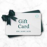Eyehouse gift card in teal and cream branding - 3 options