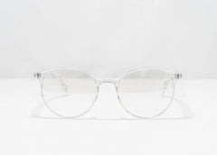 Clear White Anti Blue Light Adult Glasses with UV Filtering FDA Approved