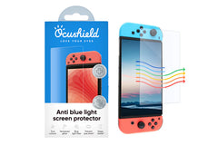 Anti Blue Light Tempered Glass for Nintendo Switch. With Anti-Bacterial Technology