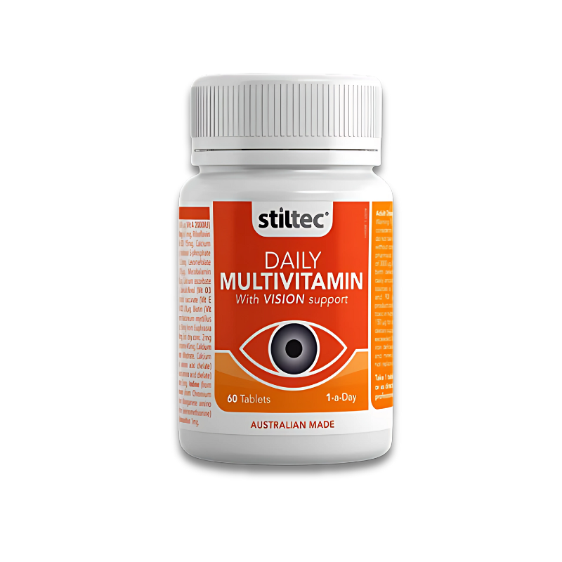 Stiltec Daily Multivitamin with Vision Support 60 tablets One-a-day