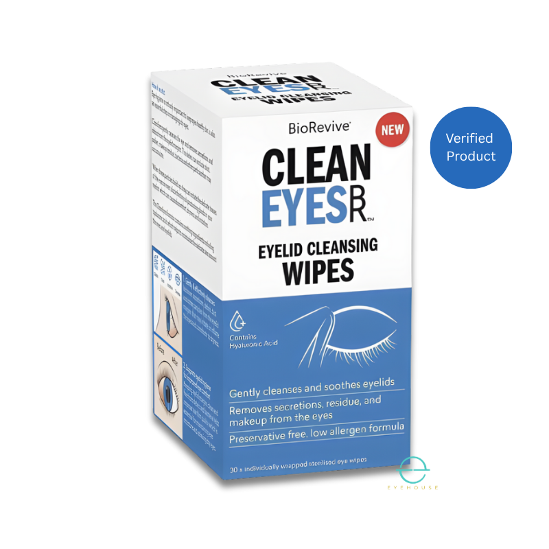 BioRevive Eyelid Refreshing Cleansing Wipes with Hyaluronic Acid
