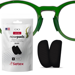Nose Pads Black Anti Slip 1mm | Standard Size | 5 Pairs