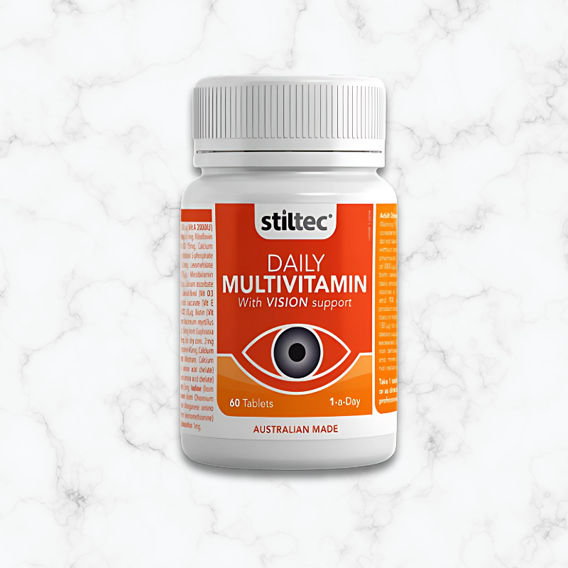 Stiltec Daily Multivitamin with Vision Support 60 tablets One-a-day