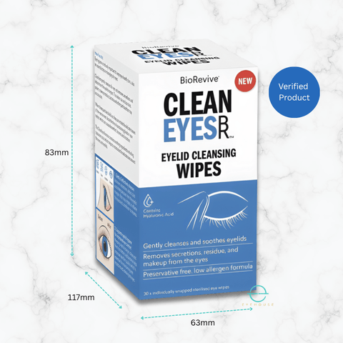 Eyelid Refreshing Cleansing Wipes | Hyaluronic Acid | BioRevive