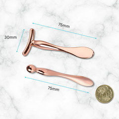 Meibomian Gland Massager & Stye/Cyst Massager – Rose Gold Bundle