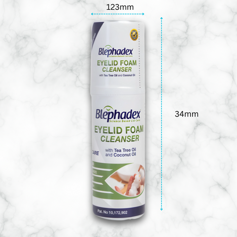 Eyelid Foam Cleanser | Blephadex | 50ml for itchy eyelids