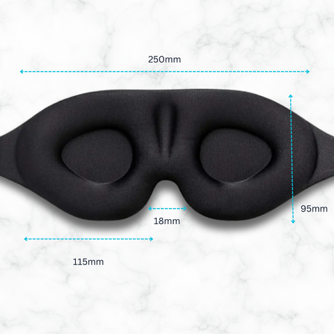 Premium 3D Blackout Sleep Mask for Comfortable, Deeper Sleep
