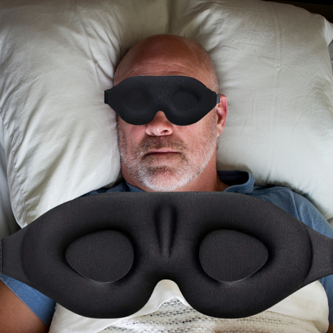 Premium 3D Blackout Sleep Mask for Comfortable, Deeper Sleep