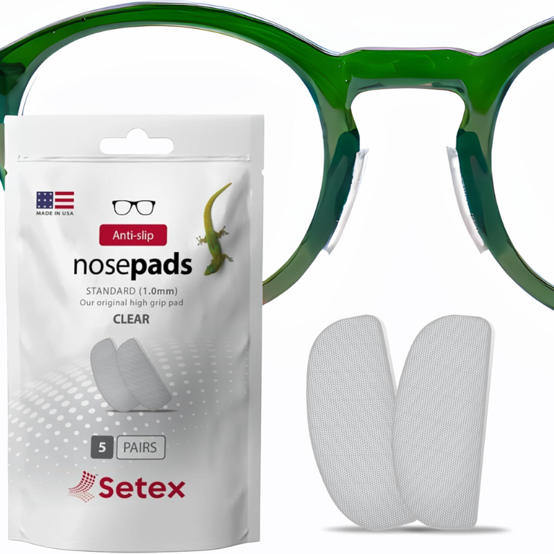 Nose Pads Clear Anti Slip 1mm | Standard Size | 5 Pairs