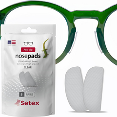 Nose Pads Clear Anti Slip 1mm | Standard Size | 5 Pairs