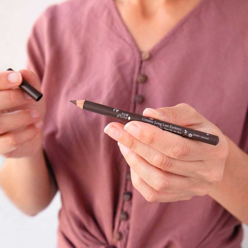 Creamy Long Last Eye Liner Dark Cacao | 100% Pure