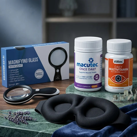 Senior Eye Care Bundle - Magnifiers and Macular Support