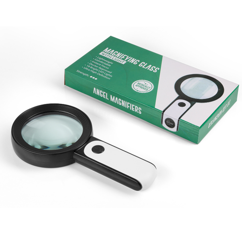 Bright Field Magnifying Glass | SeeBigger™ Angel 4x Ultra HD