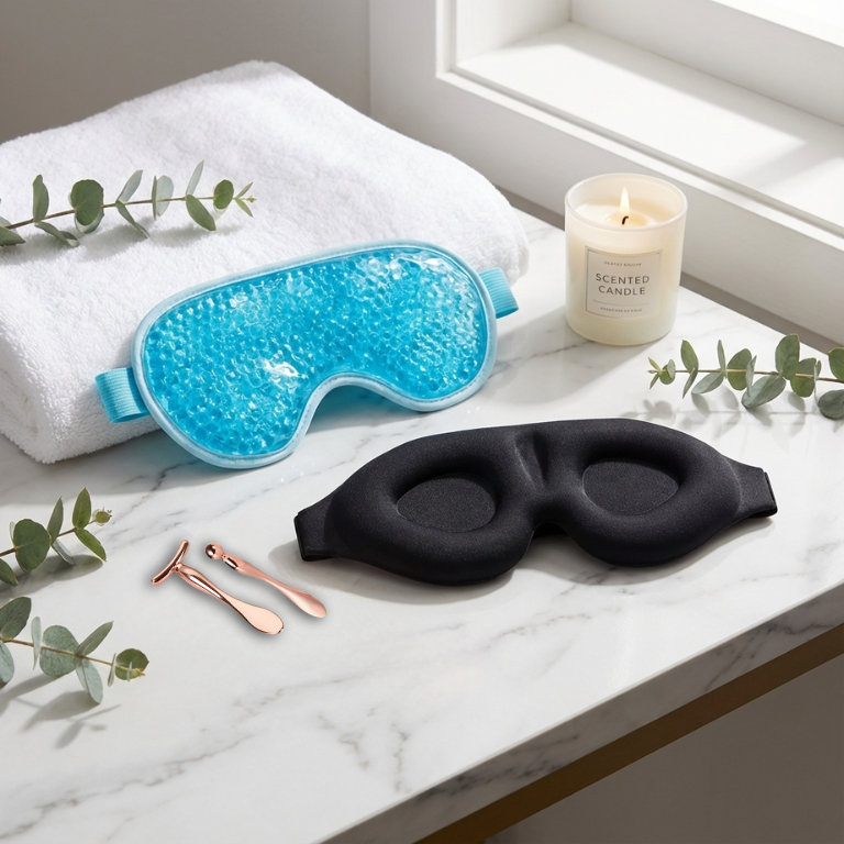 Relax and Restore Bundle 3D Blackout Mask - Warm & Cold Mask