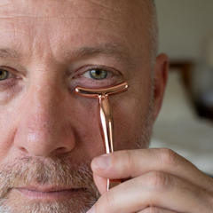 Oil Gland and Lymphatic Massager Rose Gold Metal