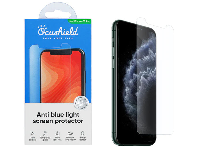 Anti blue light screen protector for iPhone