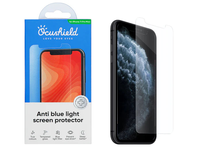Anti blue light screen protector for iPhone