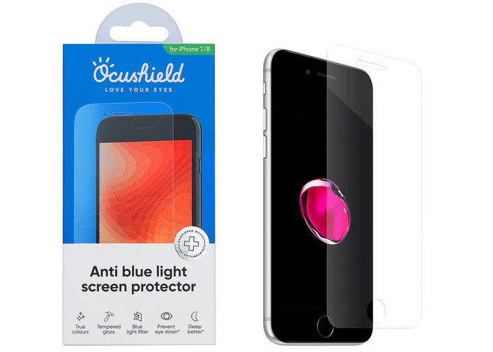 Anti blue light screen protector for iPhone