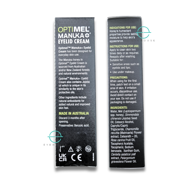 Optimel Eyelid Cream | For Dry Flakey Eyelids | 15g