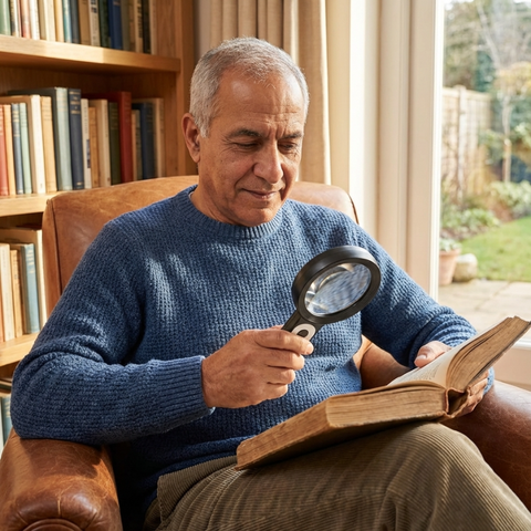 Bright Field Magnifying Glass | SeeBigger™ Angel 4x Ultra HD