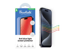 Anti blue light screen protector for iPhone 15 Pro