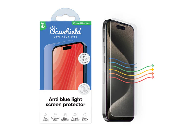 Anti blue light screen protector for iPhone
