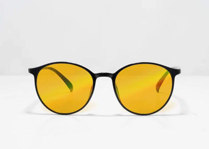 Black Anti Blue Light Adult Glasses for Evening FDA Approved