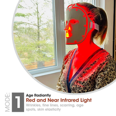Fringe Red Light Face Mask - Wireless LED Light Therapy Mask