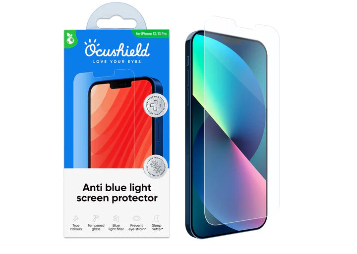 Anti blue light screen protector for iPhone