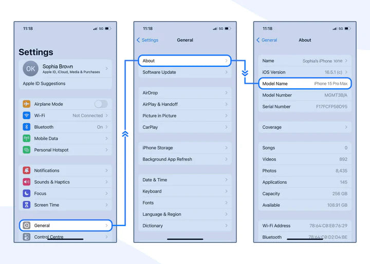 iphone 15 selector