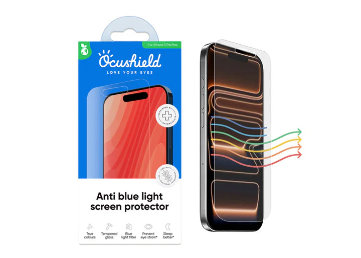 Ocushield blue light screen protector for iPhone