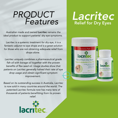 Lacritec Dry Eye Relief Supplement | 60 or 200 Capsules