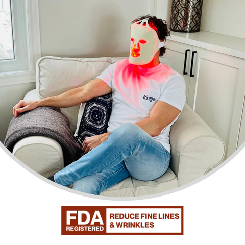 Fringe Red Light Face Mask - Wireless LED Light Therapy Mask