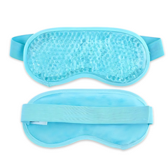 Hot and Cold Reusable Blue Eye Mask with Flexible Gel Beads